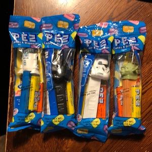 Star Wars Pez! Bundle! Never opened! Storm Trooper, Yoda, Darth Vader and R2D2